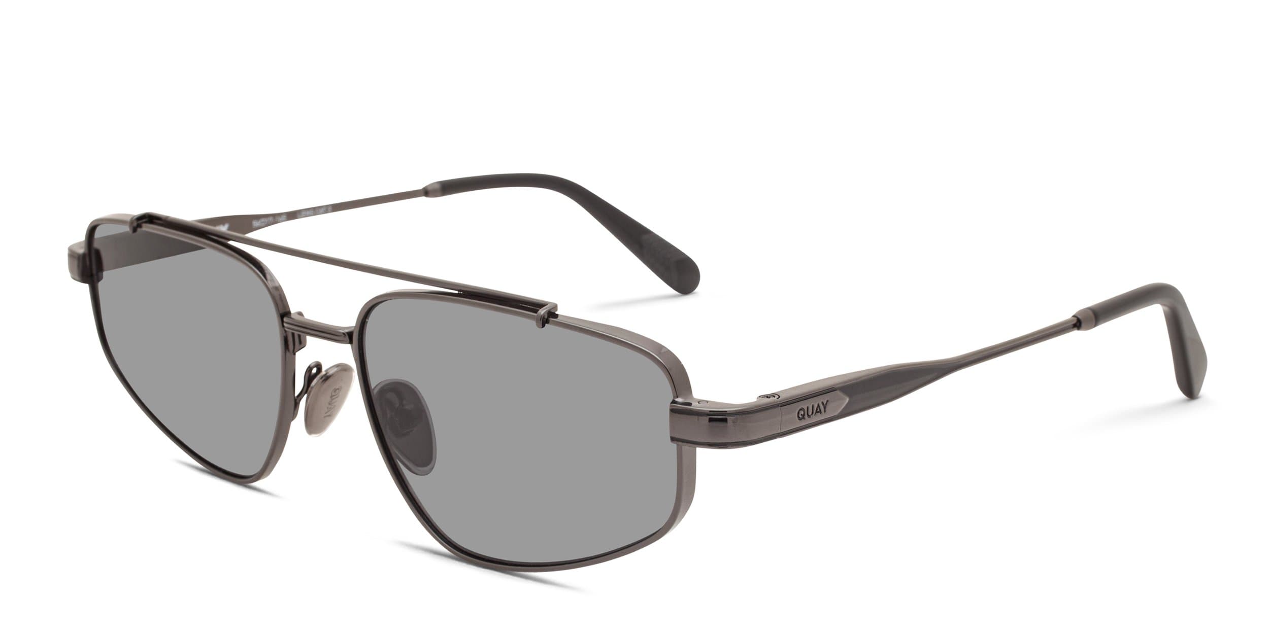 Quay PIT STOP GNMTL/SMK Sunglasses Gunmetal 56mm Unisex