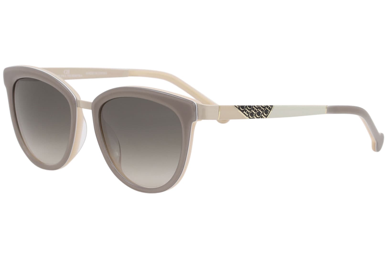 Carolina Herrera SHE748 09AL Sunglasses Nude 52mm Women