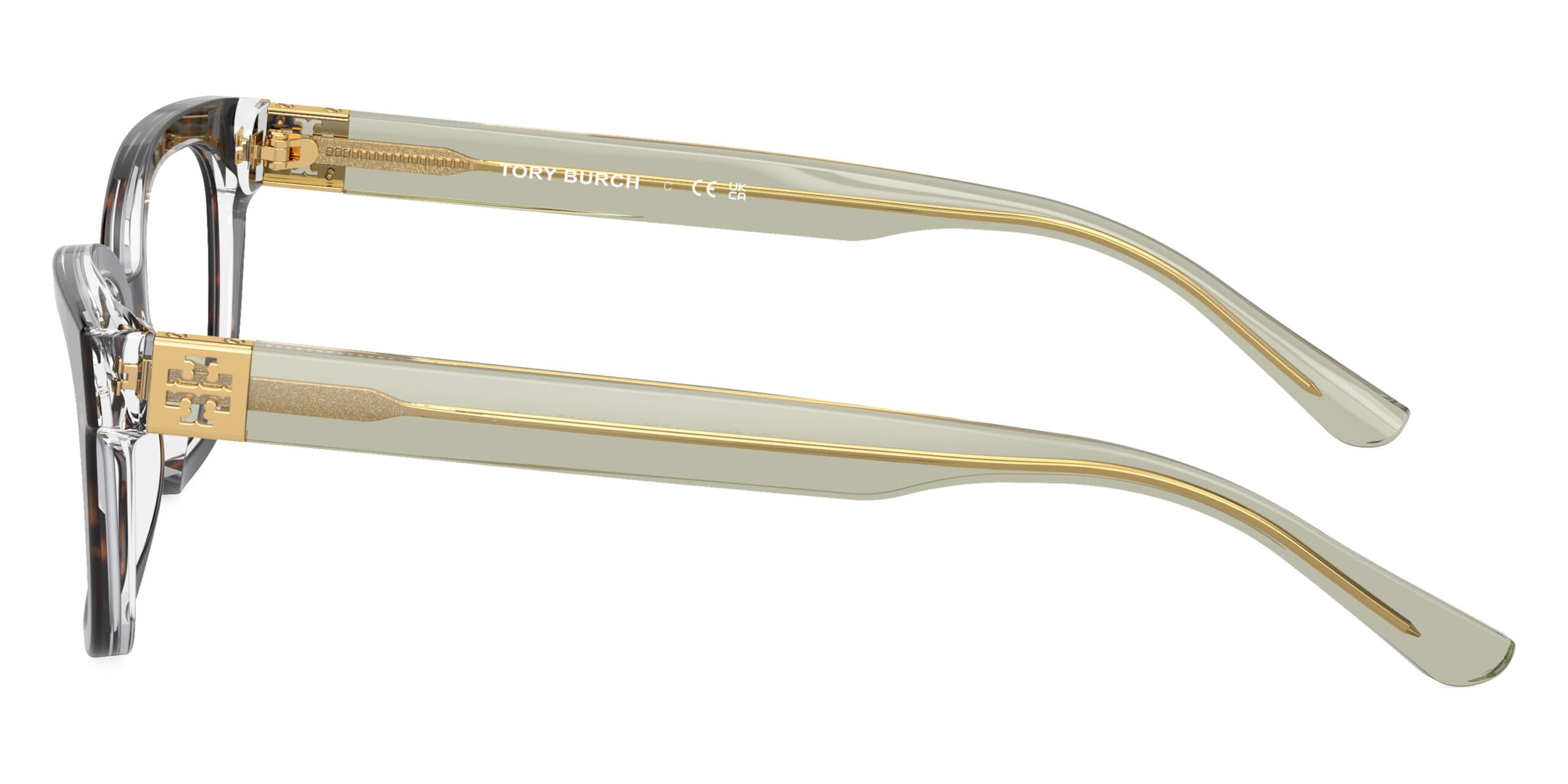 Tory Burch TY2084 1560 Eyeglasses Crystal Tortoise 52mm Women 3