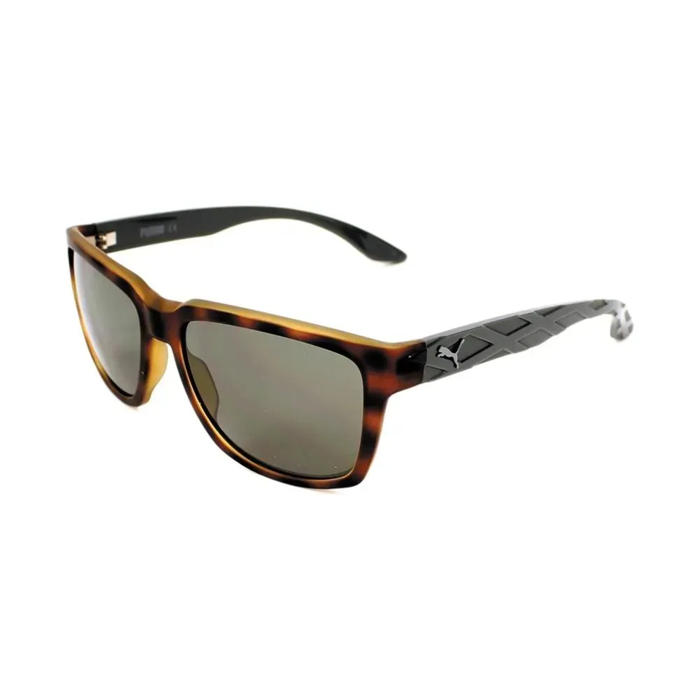 Puma PU0037S 002 Sunglasses Havana 57mm Men