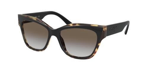 Prada SPR23X 3890A7 Sunglasses Black Tortoise 53mm Women