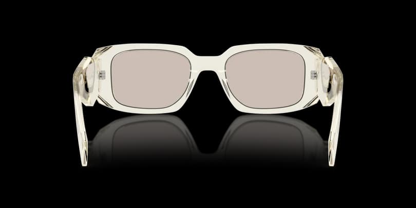 Prada 0PR 17WS 19X30N Sunglasses Transparent Champagne Yellow 49mm Women 4