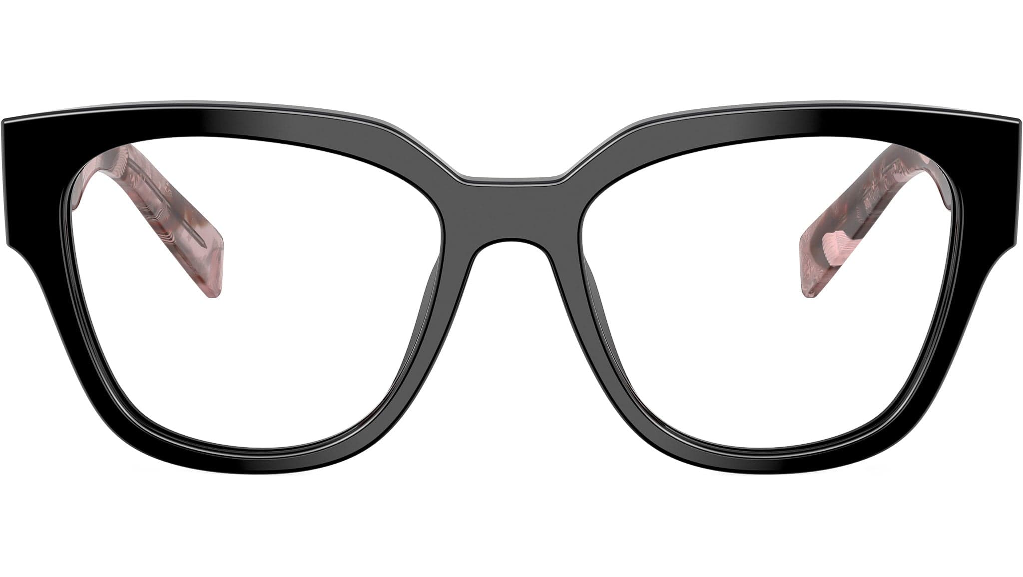 Prada PR C06V 28F1O1 Eyeglasses Glossy Black 52mm Women 2
