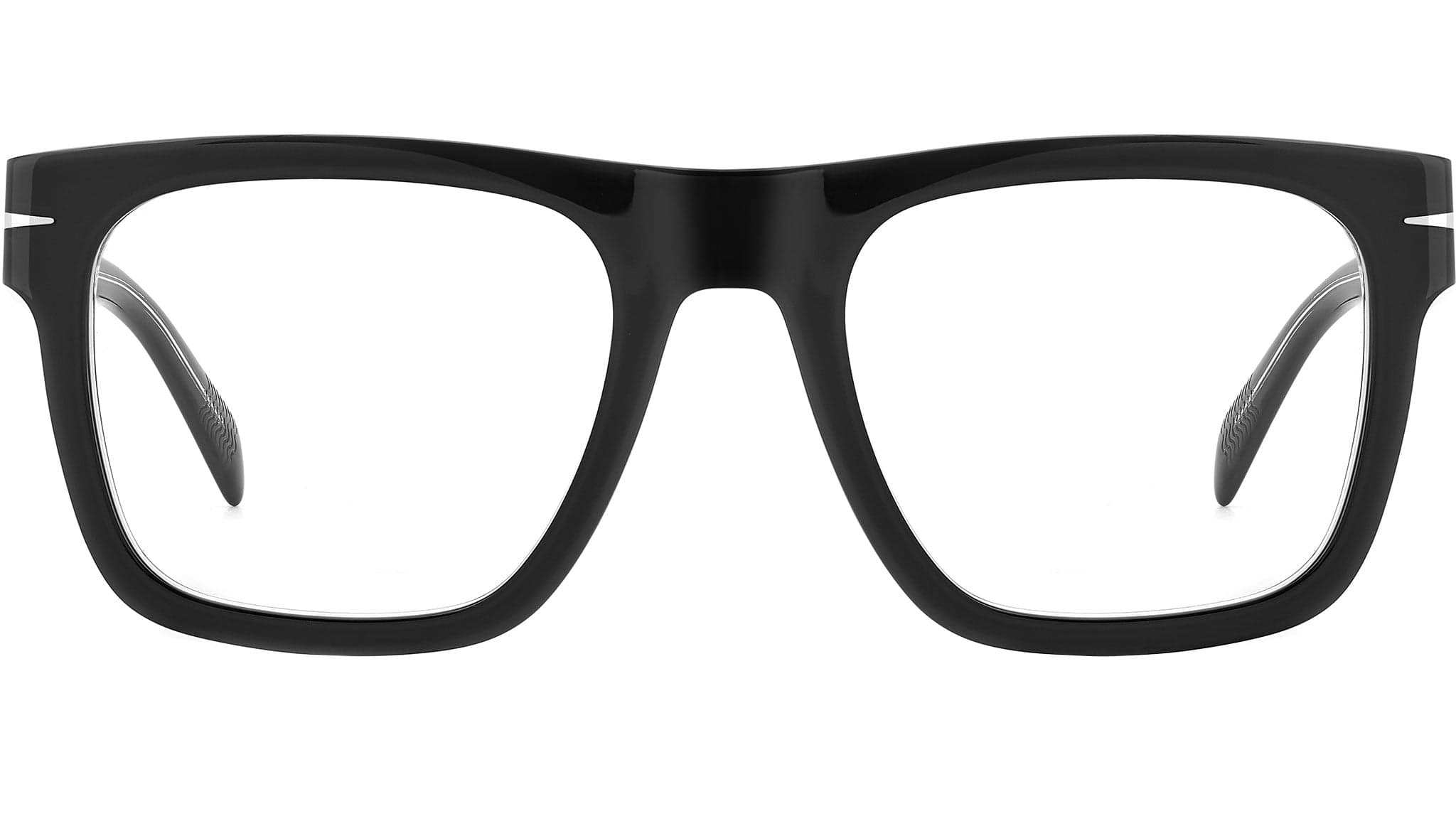 David Beckham DB 7020/FLAT 07C5 00 Eyeglasses Black On Clear 51mm Men 2