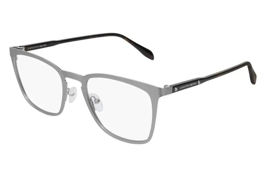 Alexander McQueen AM0167O 003 Eyeglasses Ruthenium 54mm Unisex