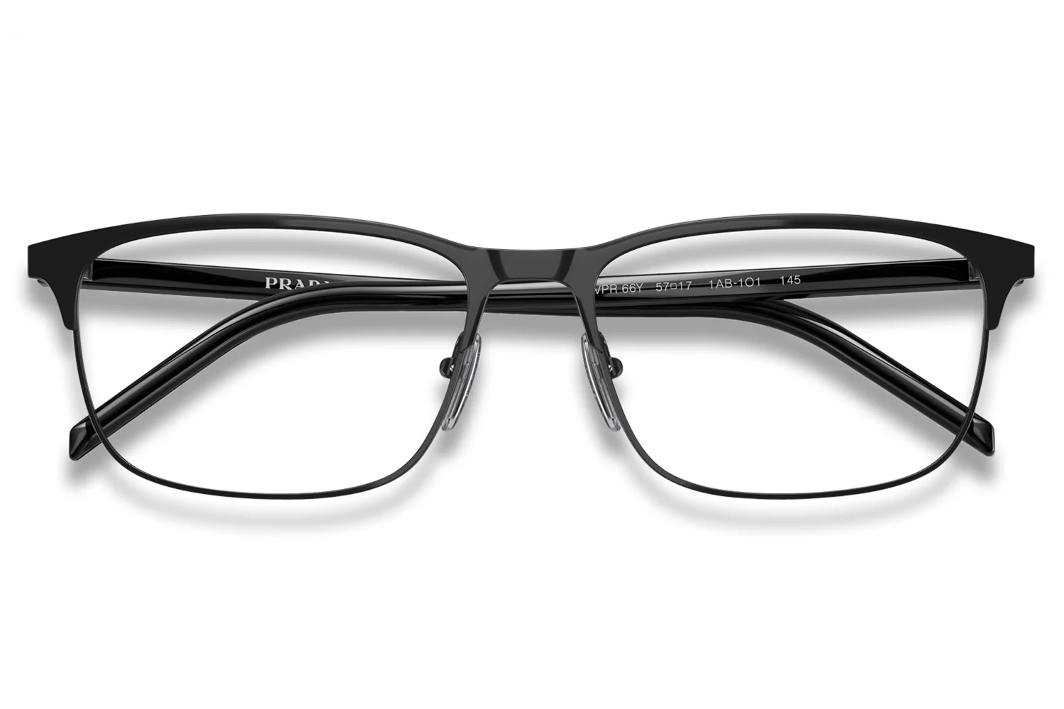 Prada VPR66Y 1AB1O1 Eyeglasses Black 57mm Unisex 4