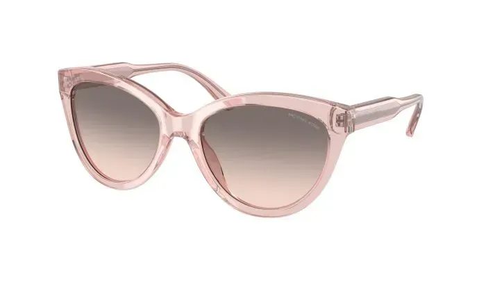 Michael Kors MK2158 MAKENA 31013B Sunglasses Transparent Pink 55mm Women