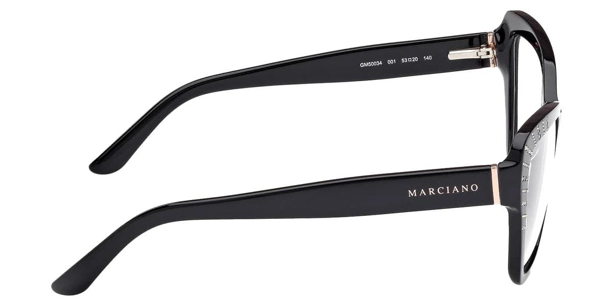 Marciano GM50034 001 Eyeglasses Shiny Black 53mm Women 5