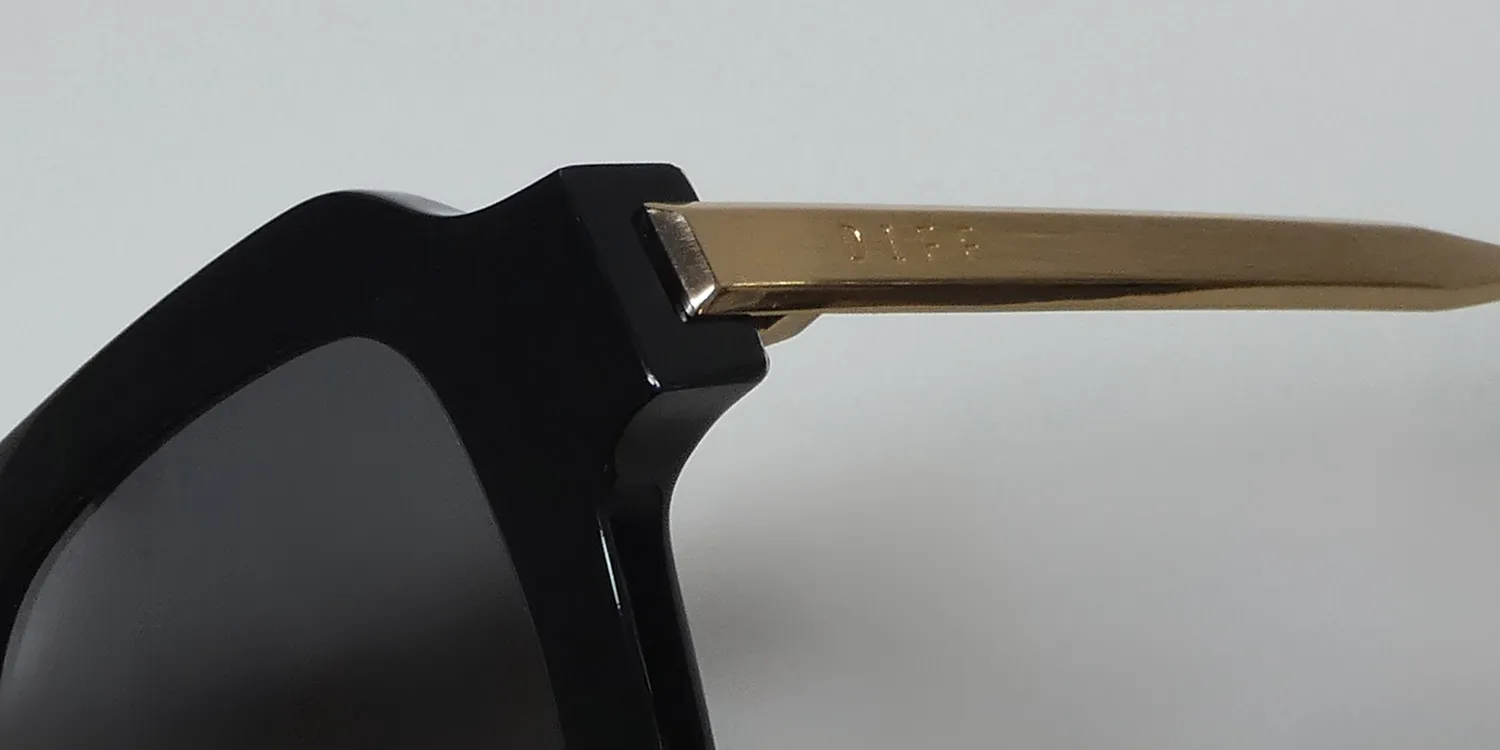 Diff Alden bk Sunglasses Black 49mm 6