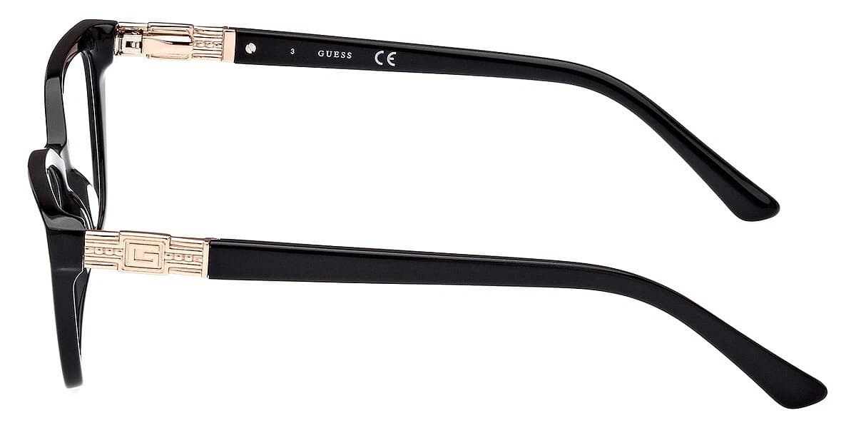 Guess GU2941 001 Eyeglasses Shiny Black 51mm Women 3