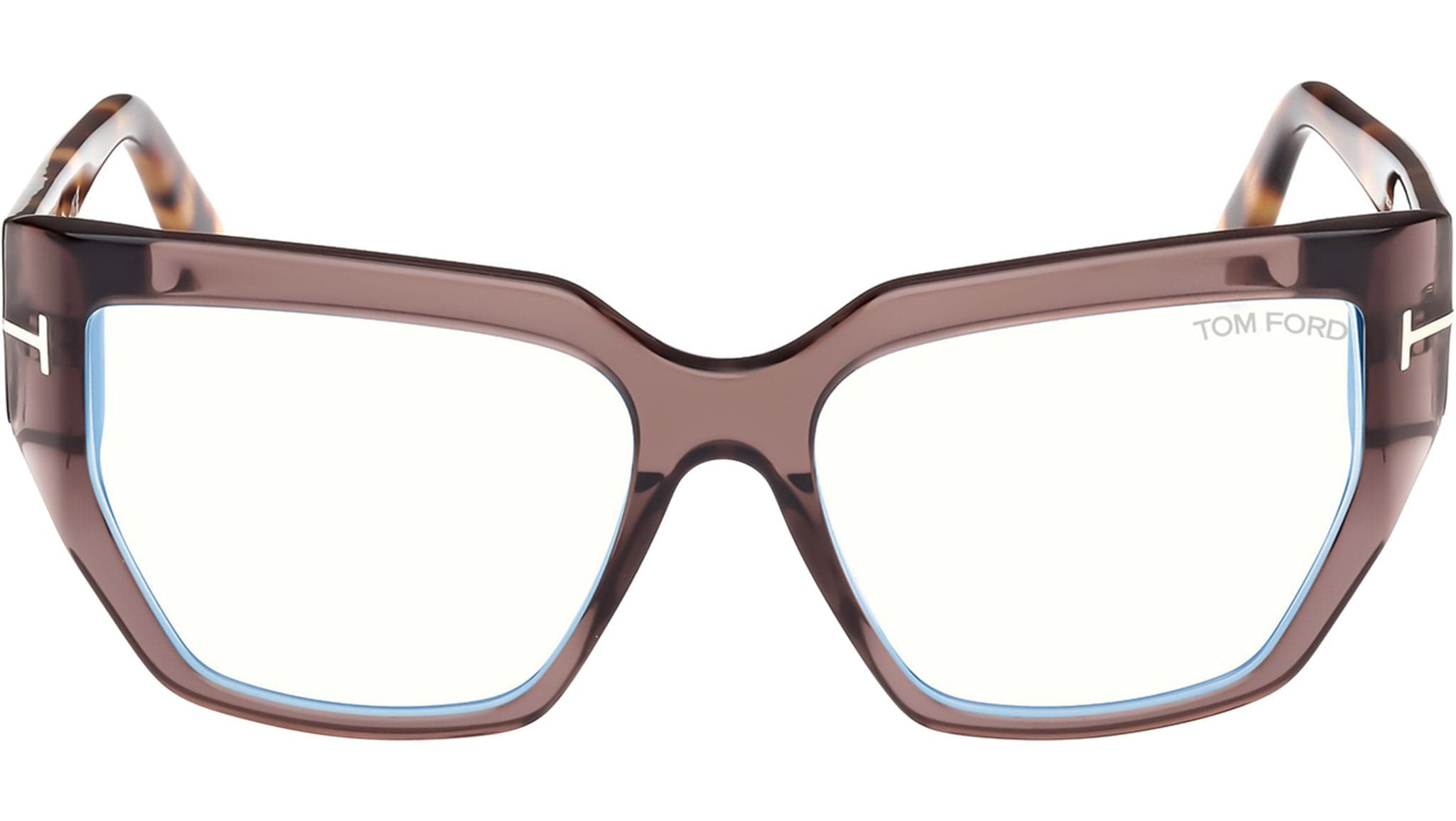 Tom Ford FT5951-B 48 Eyeglasses Shiny Dark Brown 2