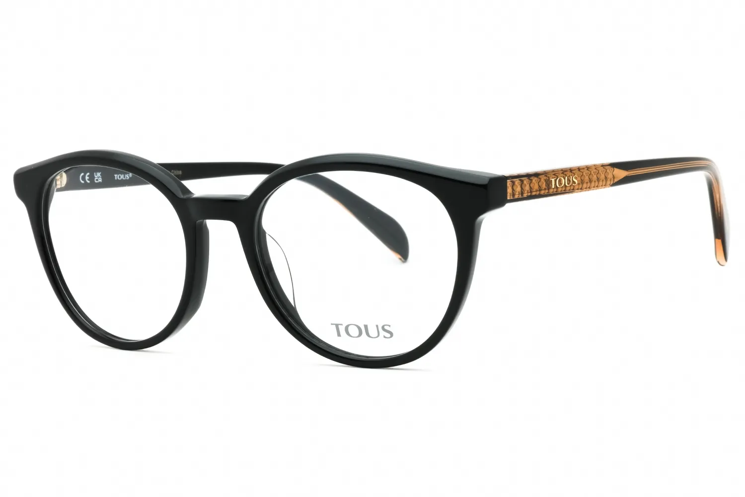 Tous VTOB54 0700 Eyeglasses Shiny Black Women