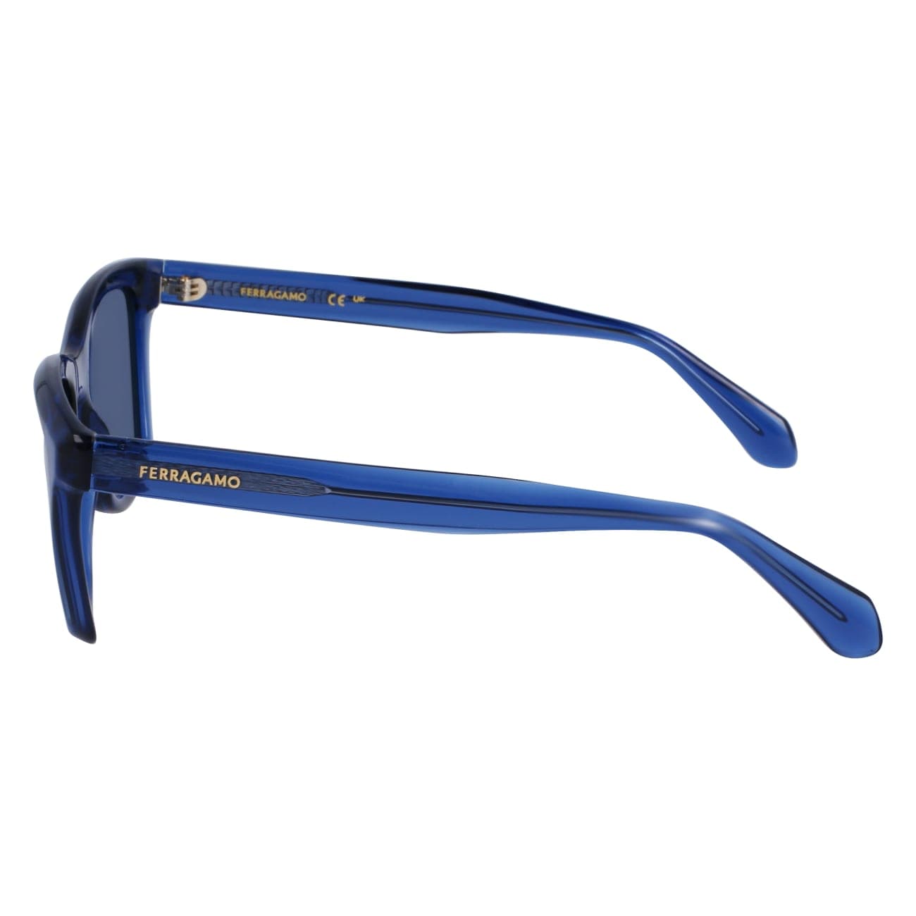 Salvatore Ferragamo SF2001S 432 Sunglasses Transparent Blue 54mm 3