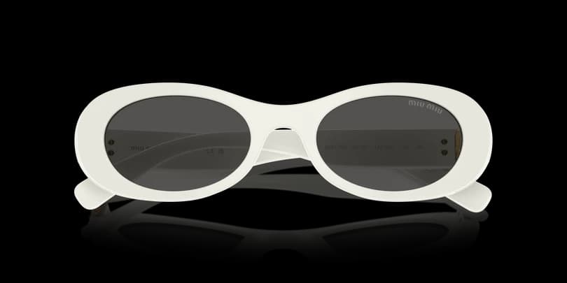 Miu Miu MU 06ZS 1425S0 Sunglasses White 50mm Women 5