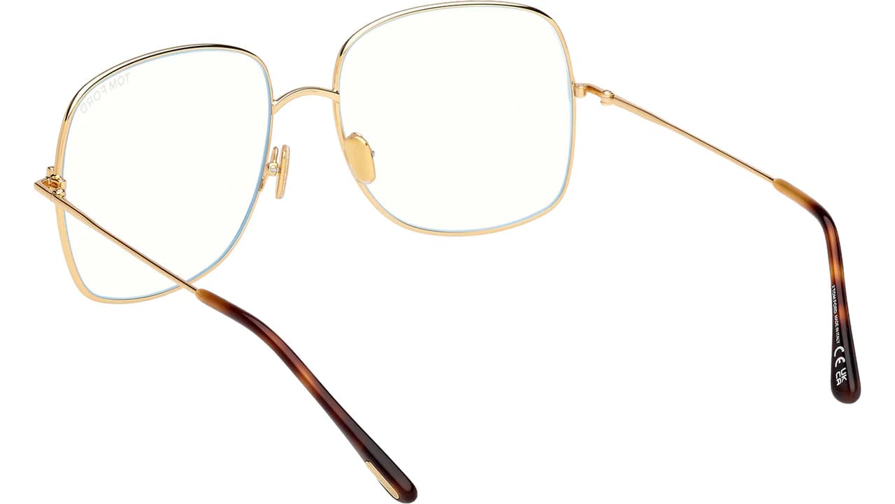 Tom Ford FT6048B 030 Eyeglasses Shiny Deep Gold 59mm Women 4
