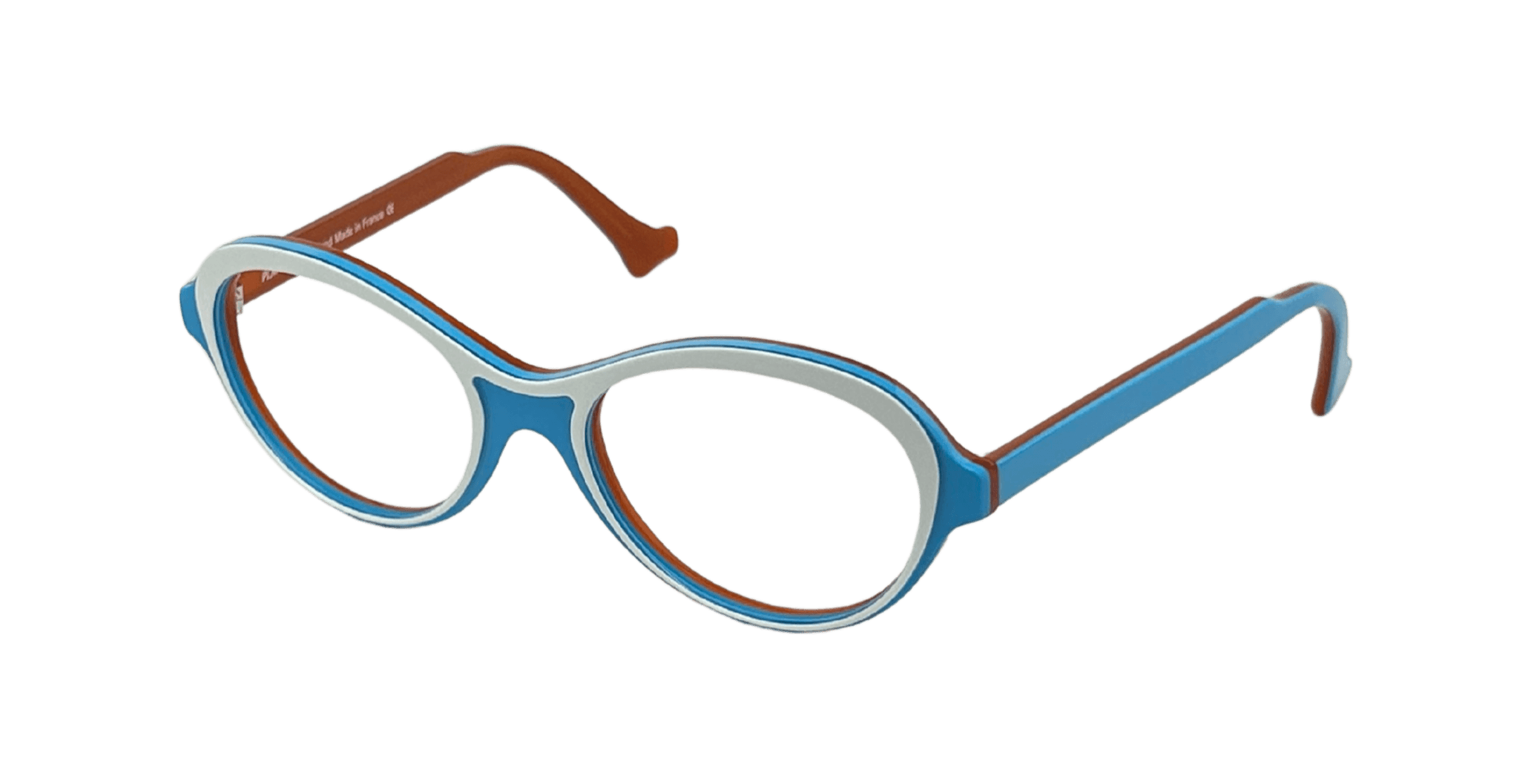Plein Les Mirettes PMDEMIXO259 C259 Eyeglasses Red White Blue 50mm Women