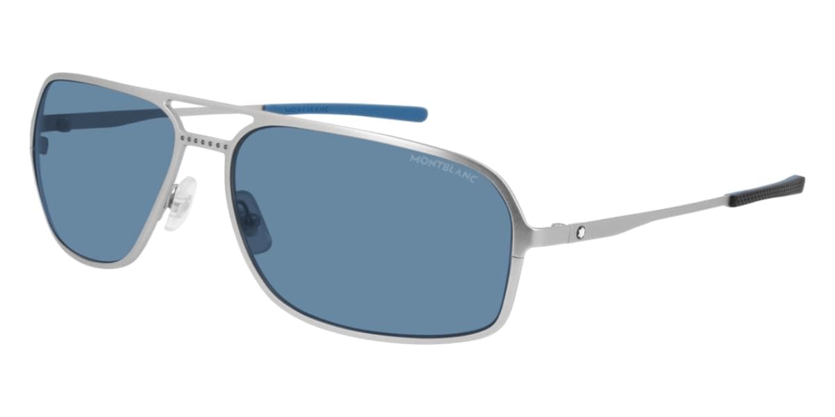Montblanc MB0104S 003 MB0104S Sunglasses Silver 125mm Men