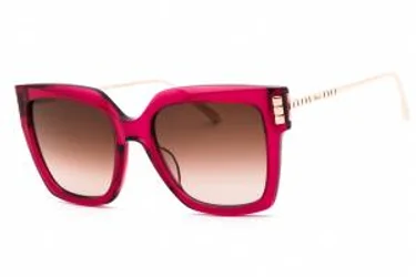Chopard SCH353M 04GB Sunglasses Shiny Transparent Plum Purple 54mm