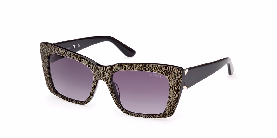 Guess GU7890 01B Sunglasses Shiny Black 55mm Women