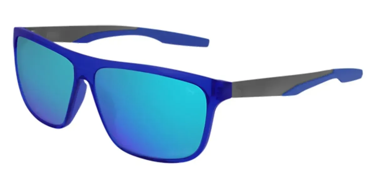 Puma PU0221S 005 Sunglasses Blue 60mm Men
