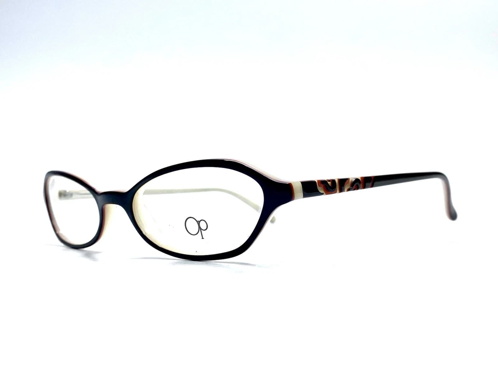 OP-Ocean Pacific Flamingo Beach Eyeglasses Black Laminate 49mm Women
