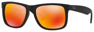 Ray-Ban RB4165 JUSTIN 622/6Q RB4165 Sunglasses Black 145mm Men