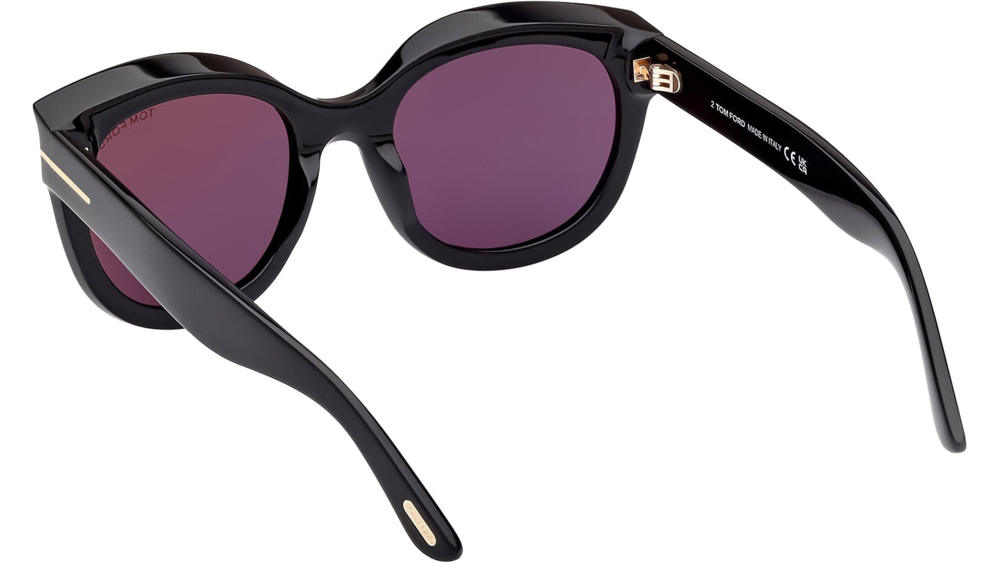 Tom Ford FT1114 01A Sunglasses Shiny Black 54mm Women 4