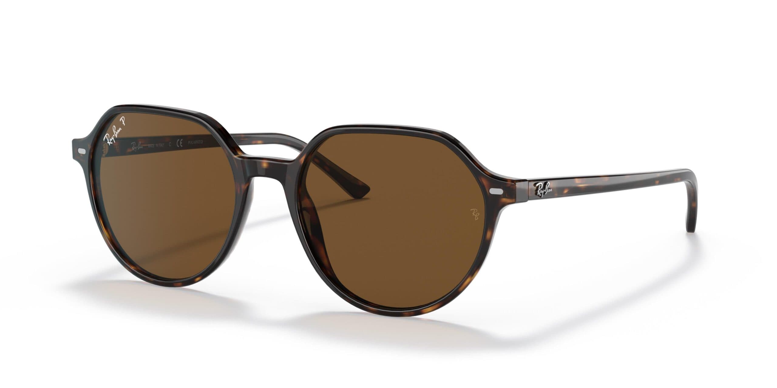 Ray-Ban RB2195 THALIA 902/57 Sunglasses Brown 53mm Women 3