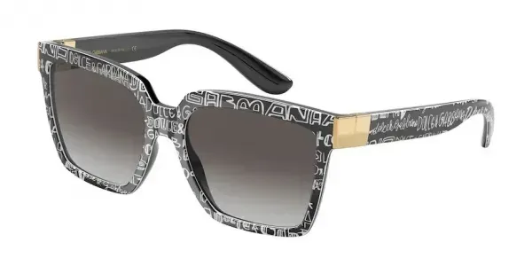 Dolce & Gabbana DG6165 33138G Sunglasses Black Graffiti 56mm Women