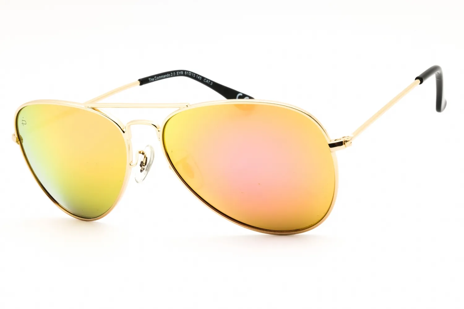 Prive Revaux COMMANDO 2.0/S 0J5G VQ Sunglasses Gold 61mm Unisex