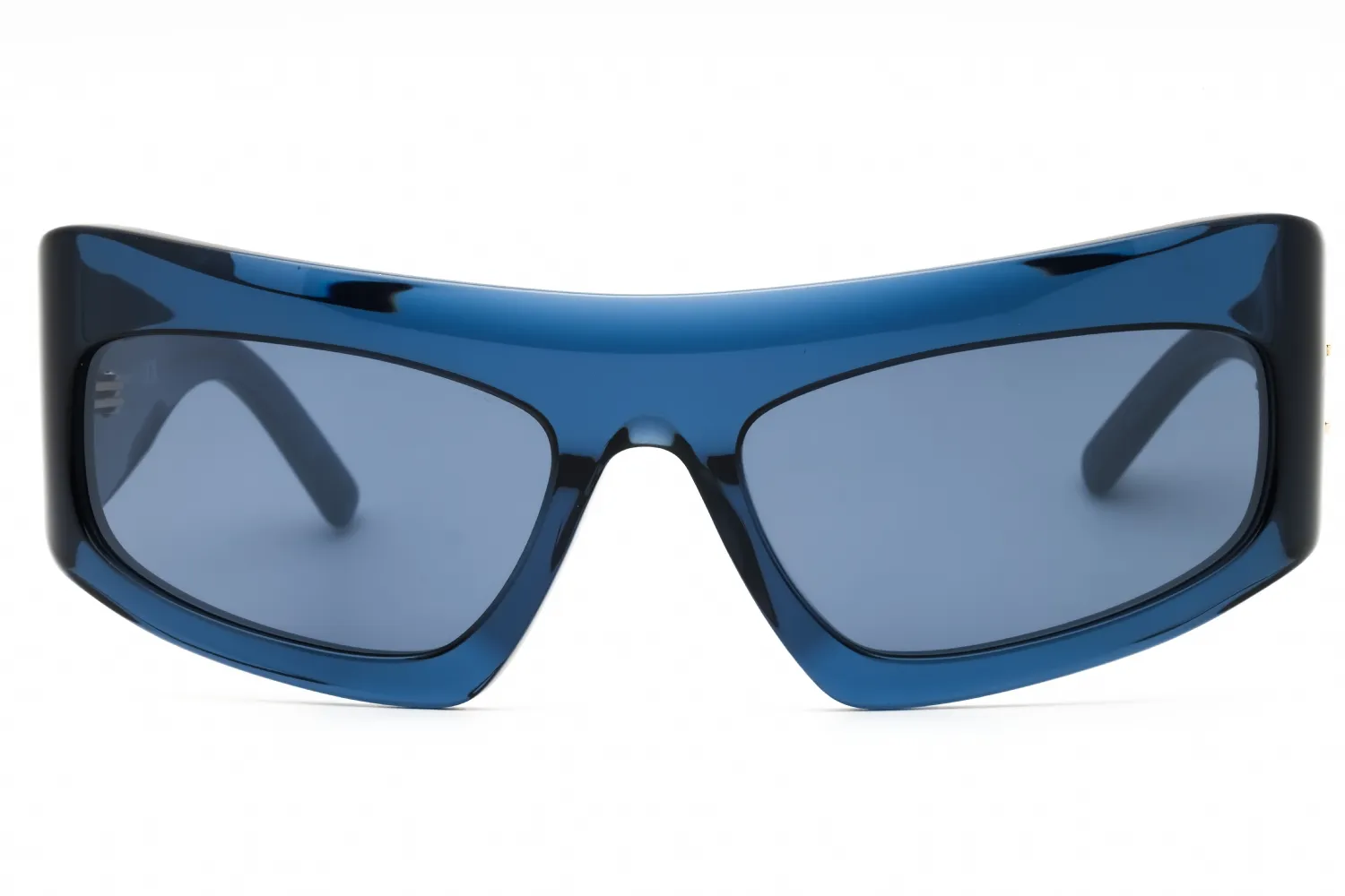 MCM MW0001 90X Sunglasses Shiny Blue 64mm Unisex 2