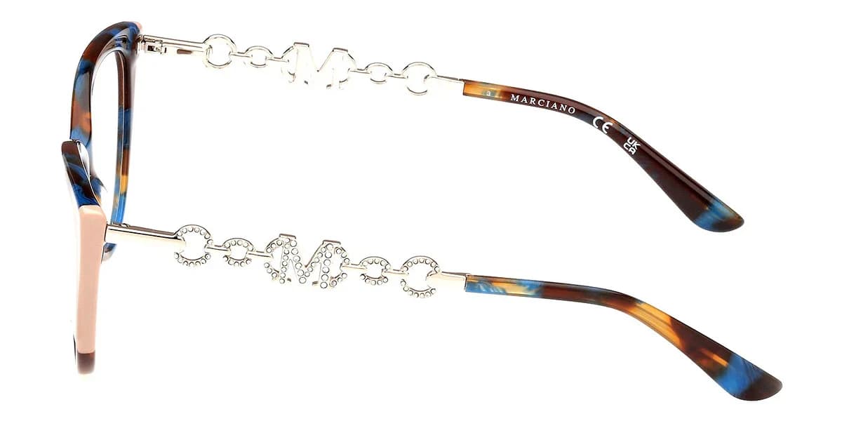 Marciano GM50006 092 Eyeglasses Blue 54mm Women 3