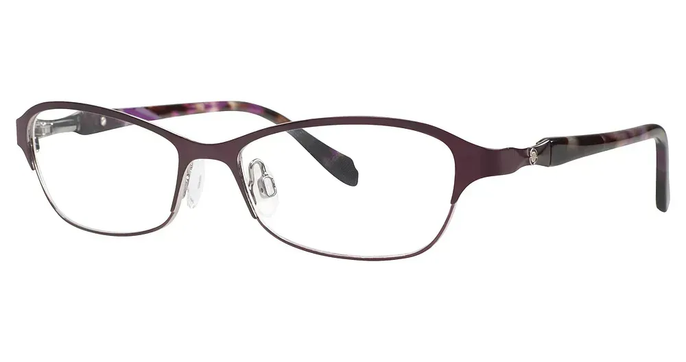 Max Studio 153M 094 Eyeglasses Eggplant 50mm Women