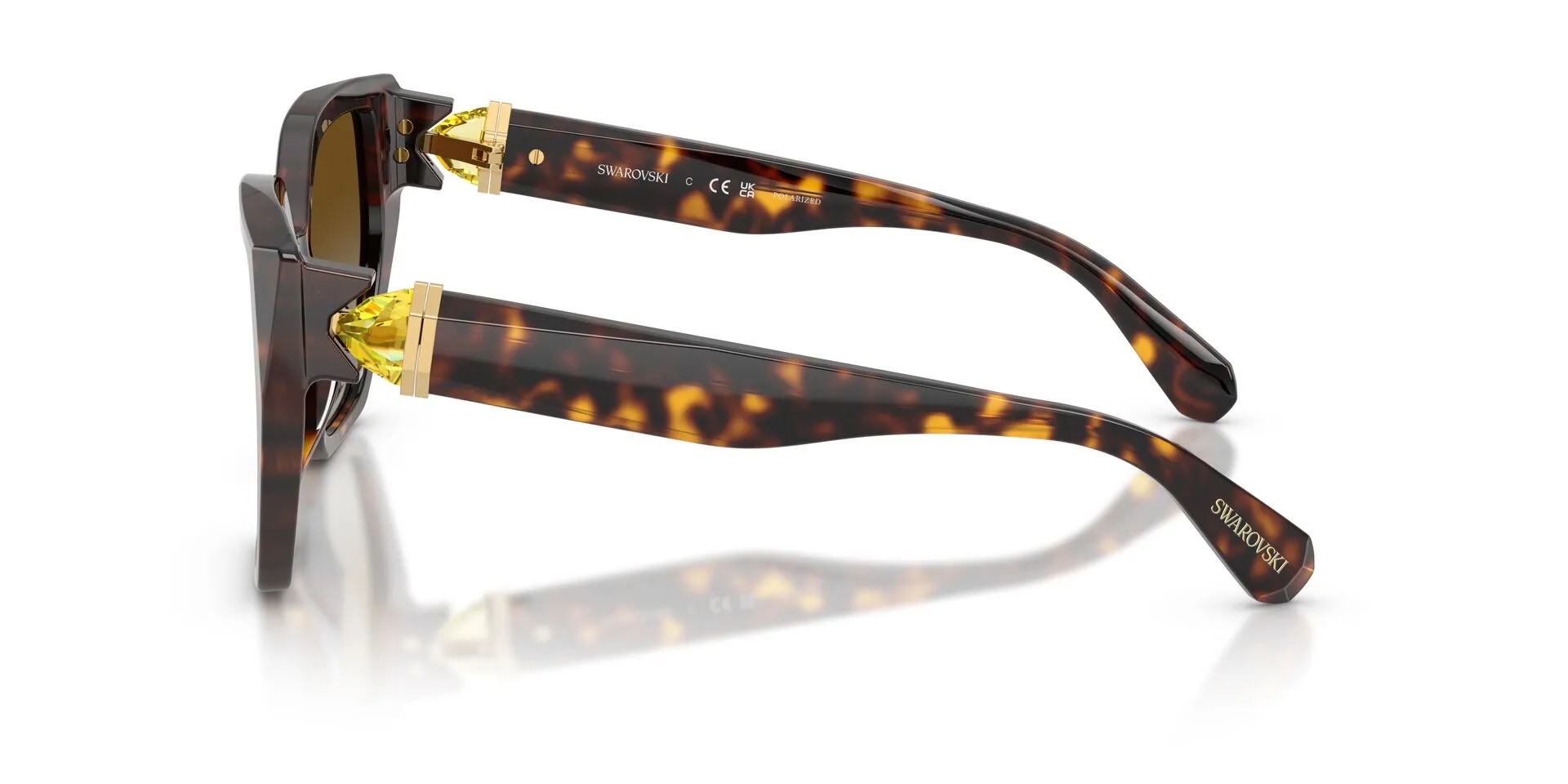 Swarovski SK6044U 1002T5 Sunglasses Havana 56mm Women 5