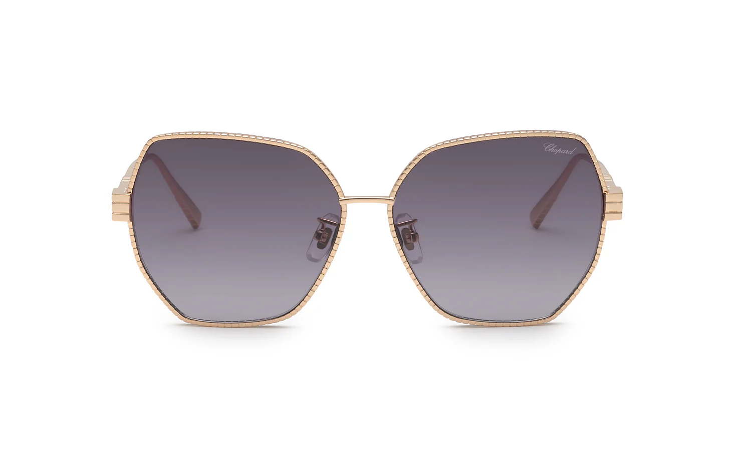 Chopard SCHL28M 0300 Sunglasses Shiny Rose Gold 59mm Women 2