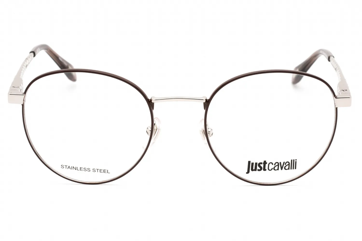 Just Cavalli VJC017 0A75 Eyeglasses Shiny Palladium 51mm Women 2
