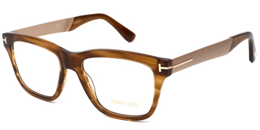 Tom Ford FT5372-F/V 048 Eyeglasses Brown Havana 56mm Unisex