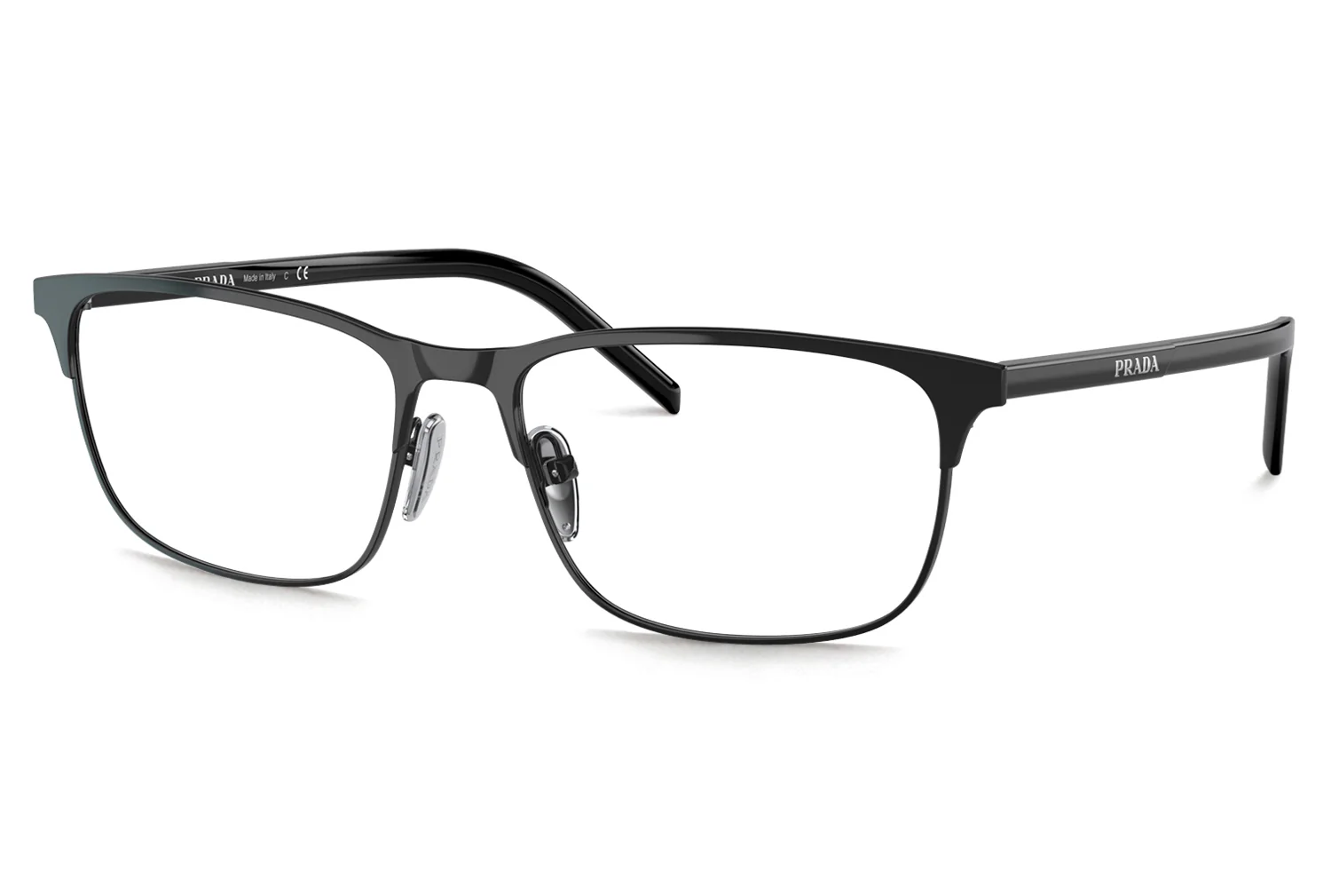 Prada VPR66Y 1AB1O1 Eyeglasses Black 57mm Unisex