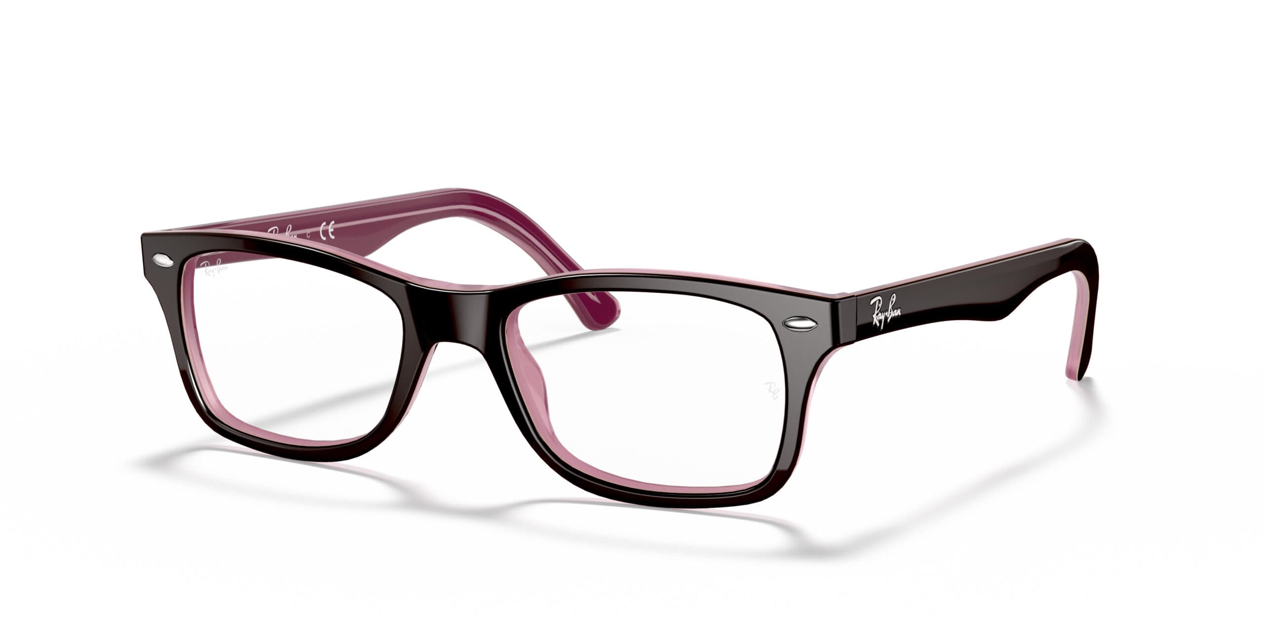 Ray-Ban RB5228 2126 Eyeglasses Brown Pink 53mm Unisex