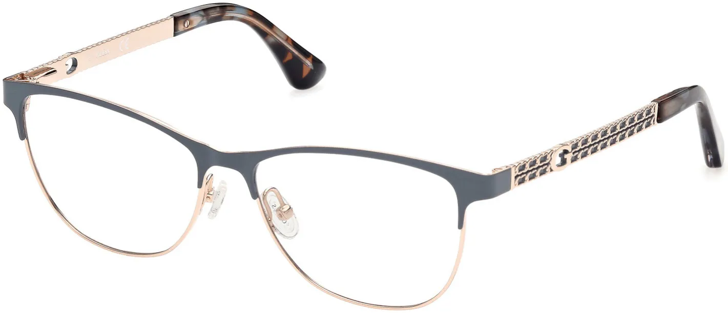 Guess GU2883 091 Eyeglasses Matte Blue 49mm Women