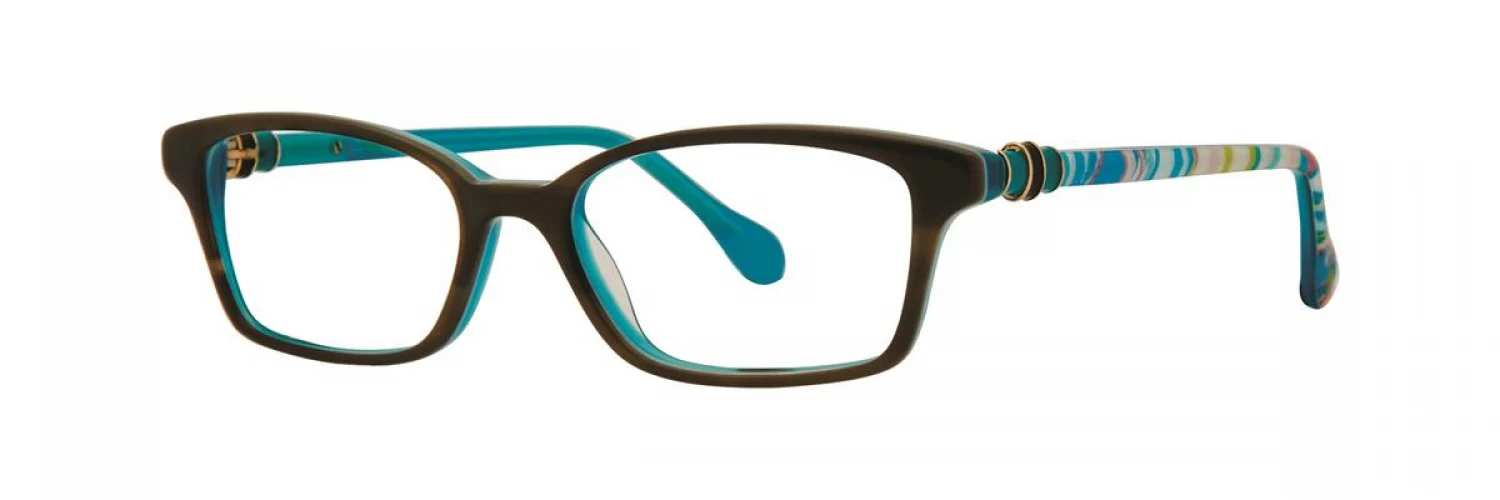 Lilly Pulitzer Chasteen Eyeglasses Havana Aqua 48mm Kids