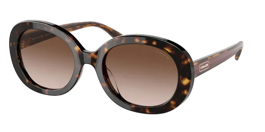 Coach HC8337U Sunglasses Dark Tortoise 52mm Women