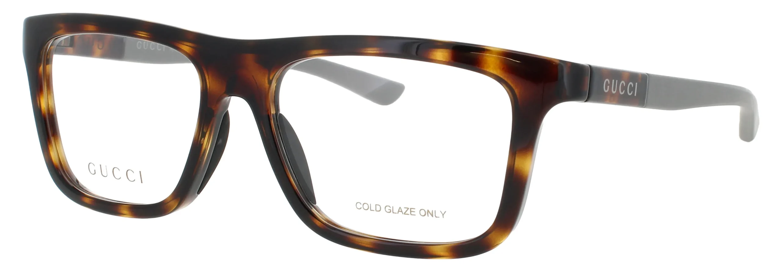 Gucci GG1737O 002 Eyeglasses Havana Grey 54mm Men