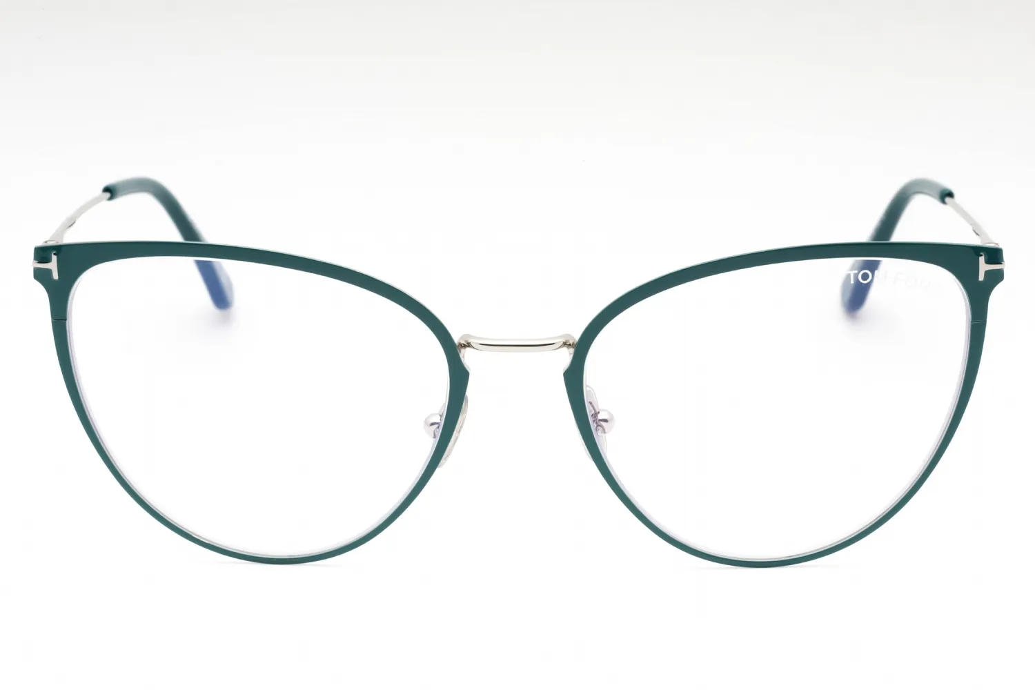Tom Ford FT5840-B 087 Eyeglasses Shiny Turquoise 56mm Women 2