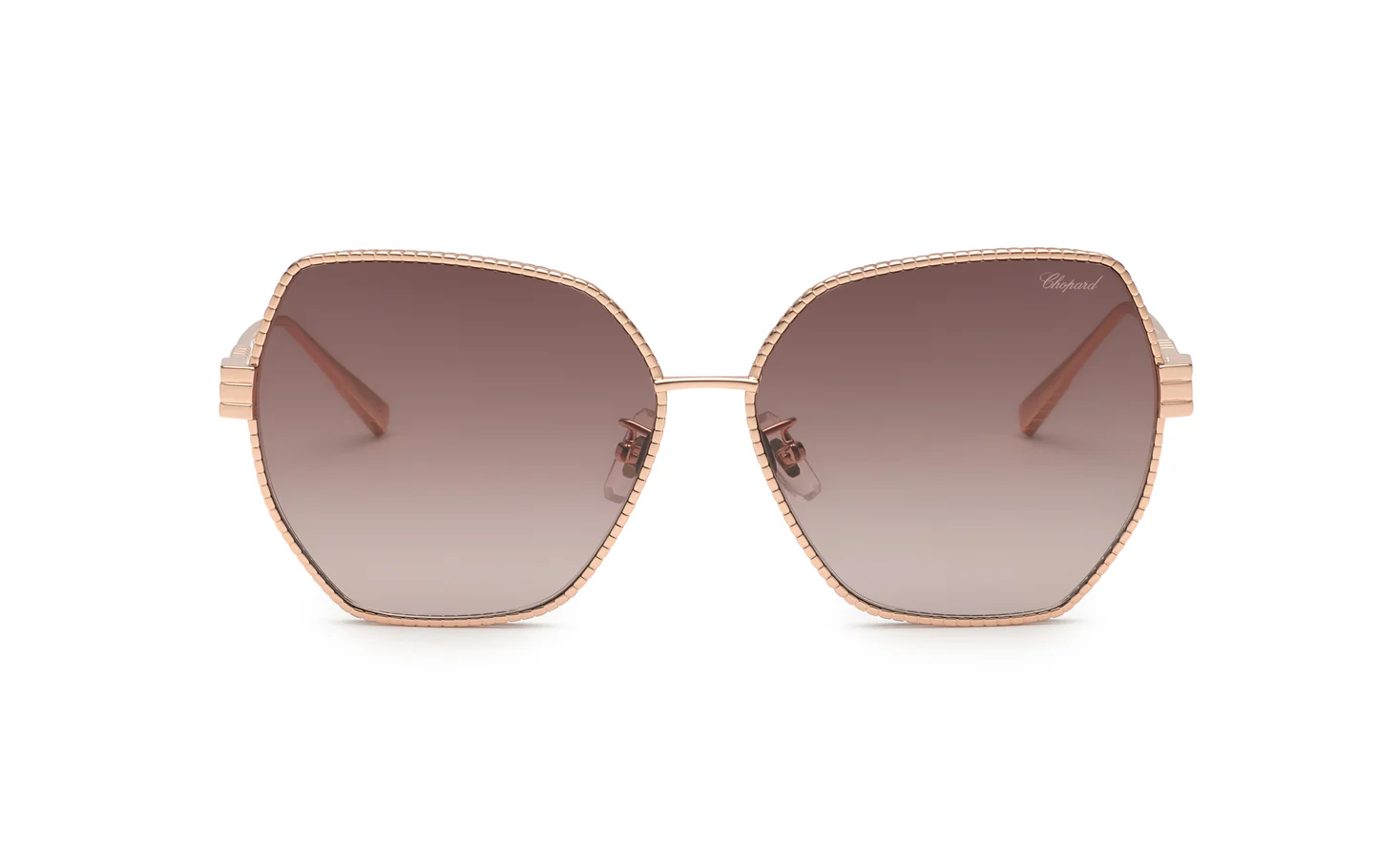 Chopard SCHL28M 08FC Sunglasses Shiny Copper Gold 59mm Women 2