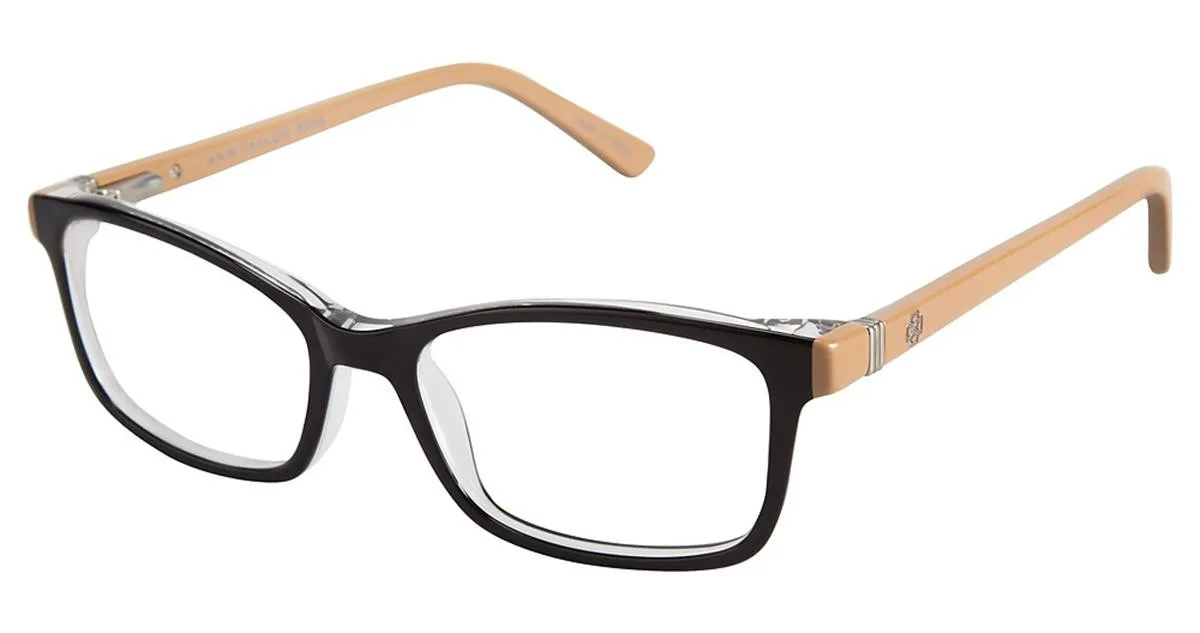Ann Taylor ATP808 C01 Eyeglasses Black/camel 48mm Women