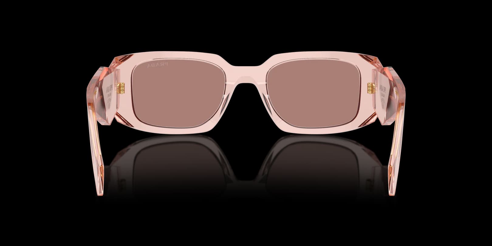 Prada 0PR 17WS 19Q10D Sunglasses Transparent Peach 49mm Women 4