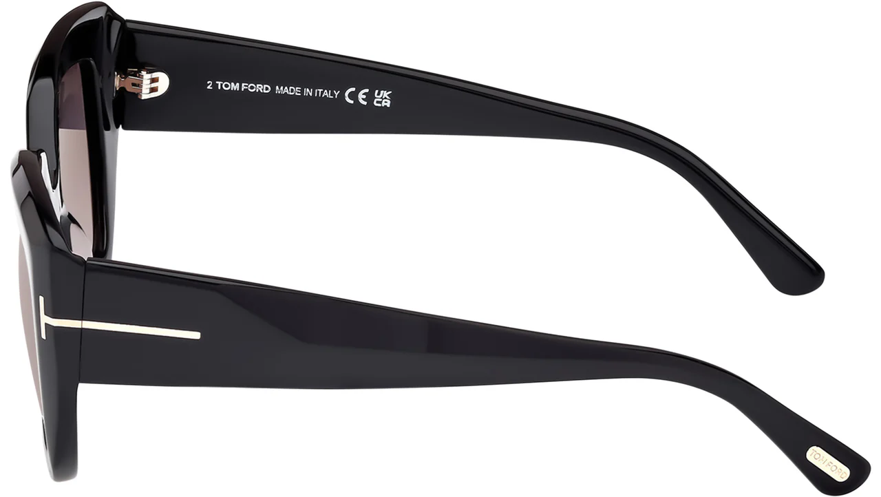 Tom Ford FT1192 01B Sunglasses Shiny Black 53mm Women 4