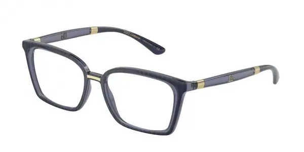 Dolce & Gabbana DG5081 Eyeglasses Chevron/transparent Blue 50mm Women