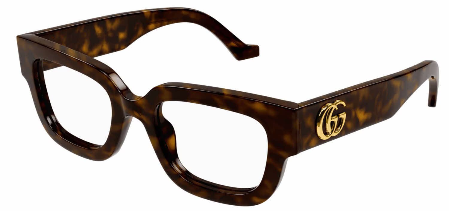 Gucci GG1548O 002 Eyeglasses Tortoise 50mm Women